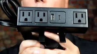 Desk Clamp Power Strip USB C,40W Total Fast Charging Station