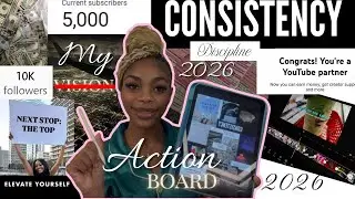MAKING MY 2026 DIGITAL ACTION BOARD| planning, elevating, setting REALISTIC goals + LOCKING IN