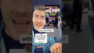 Полиция наносит удары по трансгендерному протестующему!