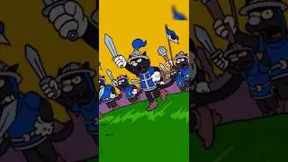 Великая битва по ТВ 📺 #simpsons #симпсоны #мультик #рекомендации #юмор #мультфильмы #мультики