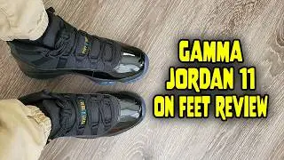 Обзор кроссовок Air Jordan 11 Retro Gamma на ногах (CT8012 047)