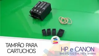Tamp&atilde;o para Cartuchos HP e Canon (564, 670, 920, 934, 935 e Similares) - SULINK