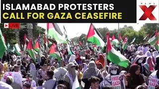Islamabad Protest LIVE | Students hold banners, raise Palestinian flags | Gaza ceasefire | NewsX