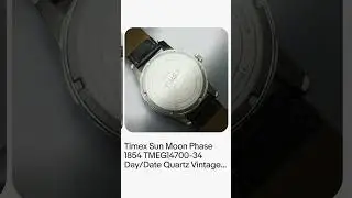 Timex Sun Moon Phase 1854 TMEG14700-34 Day/Date Quartz Vintage Men&rsquo;s Watch BIL96