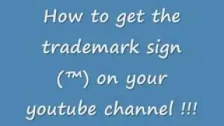How to get the trademark symbol