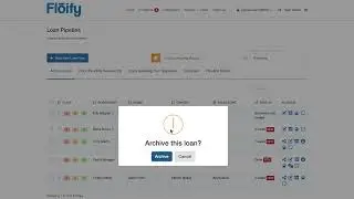 How to Archive a Loan Flow