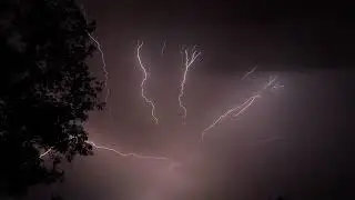 Fireworks and Lightning. Happy 4th of July.