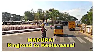 Madurai Ringroad to Keelavaasal Bus Ride, Street Walk, Madurai City Bus Travel, Madurai bus Travel,