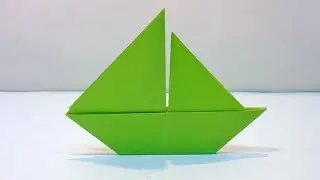 Origami paper boat 🚢⛵ #craft #diy 