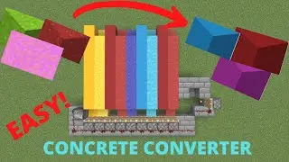 SIMPLE 1.18+ AUTOMATIC CONCRETE FARM TUTORIAL in Minecraft Bedrock (MCPE/Xbox/PS4/Switch/Windows10)