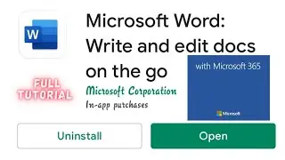 Microsoft Word Tutorial || Full Mobile Tutorial || How to use Microsoft Word In Mobile