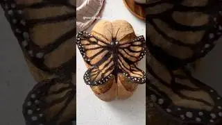 👐🦋Monarch Butterfly Sourdough Bread 🦋👐 #shortsfeed #shorts #bread #sourdough #art #foodie #fyp