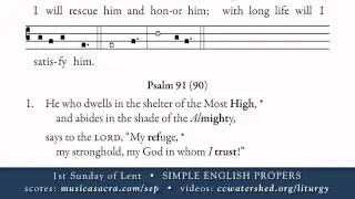 INTROIT &bull; 1st Sunday of Lent &bull; SIMPLE ENGLISH PROPERS