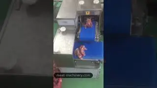Fresh Meat Cube Dicing Machine Working Video