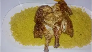 طريقة عمل فراخ مشويه في الاير فراير🔥 مع رز بسمتي، وصفة ولا اسهل👌