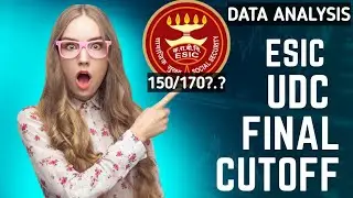 ESIC UDC Mains Final cutoff #esic #esicmainscutoff