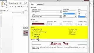 Formatting Text in Microsoft Word 2013