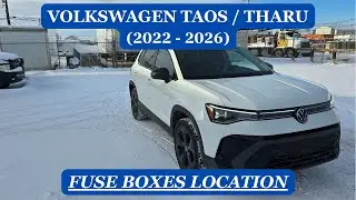 Расположение блока предохранителей в Volkswagen Taos и Tharu (2022&ndash;2026 гг. и старше)