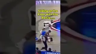Sliding on the floor with a basketball, is it legal??
