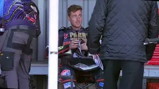 Speedway Rider Ryan Douglas Looking Though Googles Wolverhampton Wolves 2023.