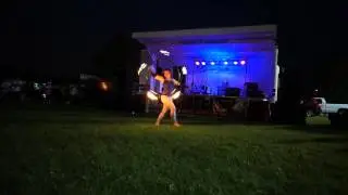 Dayna Fisher Fire Hoop Performance