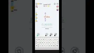 Dingbats Word Quiz Level 147 | Dingbats Level 147 [index pinky]