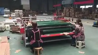 Double Head Semi Auto Folder Gluer Machine with Belt Feeding Press Type