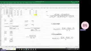 Principle of Correlation and Covariance #excel #experiment 4