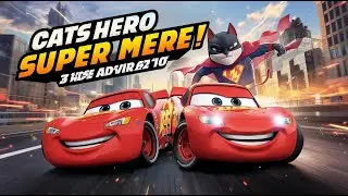McQueen & Cat and Mouse: Superhero Mode Activated! 🚗⚡