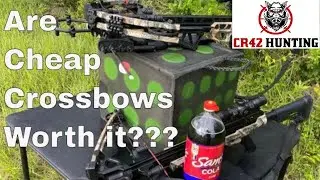 Budget Crossbow Battle pt2! CenterPoint Sniper 370 vs Amped 415 - 20, 40, 60 yard shots!
