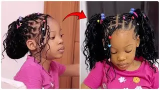 HIGHLY REQUESTED: I MADE THE TRENDING BOHEMIAN HAIRSTYLE ON MY 4yr OLD FOR CHRISTMAS