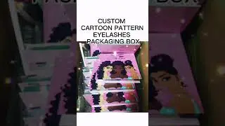 Best Cartoon Eyelashes Box Packaging with private label Custom lash boxes wholesale Lash business