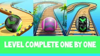 Going ball 🆚 Action ball 🆚 sky balance ball Level complete video #1
