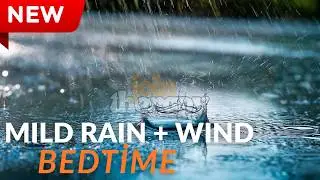 Rain and Wind Therapy Sounds for Meditation l Stress Relief & Peaceful Mind l Slow Rain and Wind