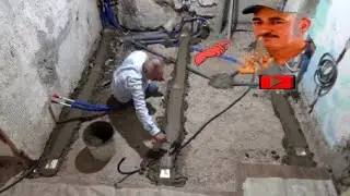 Réaliser un sol en béton. COMMENT FAIRE UN RAGREAGE AU SOL. FAIRE un RAGRÉAGE sur un SOL ABIMÉ