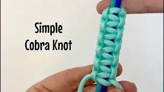 How to tie a Cobra Knot! Slow, easy Square Knots = Cobra Knot - Step by step tutorial