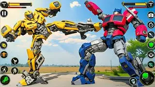Bumblebee and Optimus Prime Fighting Robot Jet Car Transformation Game 2026 - Android Gameplay 