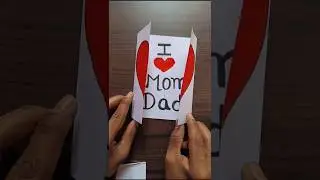 I Love Mom Dad Drawing / Heart Drawing / Card