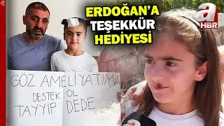 Sağlığına kavuşa Ada, Başkan Erdoğan'a teşekkür hediyesini verdi | A Haber