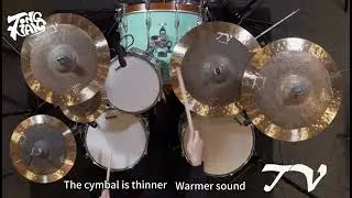 Tongxiang B25 handmade TV cymbal set sound test