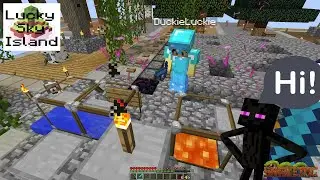 Minecraft Sky Island - A Visit From Duckie - Snakemc Vanilla Letsplay