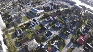 Dronevideo Verdal sentrum
