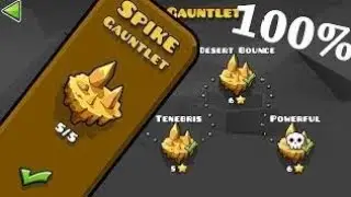 All Spike Gauntlet Levels Complete (Geometry Dash) [2K]