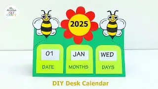 How to make New Year Desk Calendar | DIY Calendar | New Year Crafts | Paper Craft