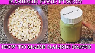 Rohan paste || how to make garlic paste || simple trick to keep garlic paste white || Rohan paste