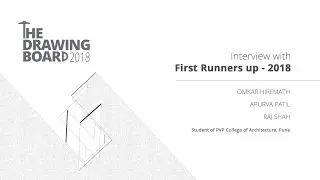 Congratulations First Runners up - The Drawing Board 2018 - Mindspace Architects & Rohan Builders