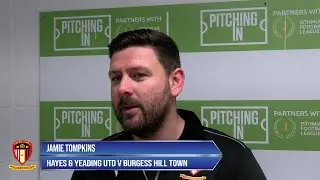 Hayes & Yeading Utd 0-0 Burgess Hill Town (7-8 on pens) | Jamie Tompkins interview | 16th Dec 2025