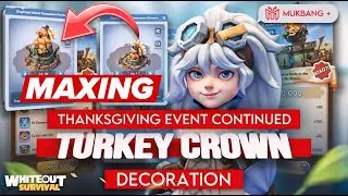 [PART 2/3] MAXING Turkey Crown 🦃🌅🏝️Daybreak Island Decoration. Thanksgiving 2024 Event Continued.
