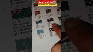 World 🌎 Mapping/ Australia/ Country & Capital/ Target 🎯 Pcs Only #upsc #ro #aro #pcs