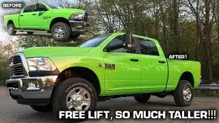 How to Lift Your Truck For FREE!! *Step Bar Removal*